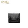 Goldlion 2025 Spring Hot Style Short Wallet Women's Trendy Niche Design Multi-Card Slot Wallet Cowhide Coin Purse Black