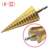German imported hexagonal shank step drill large hole pagoda drill bit step drill bit steel plate hole opener reamer drill hexagonal shank step drill 4-20