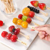 Kaximu candied haws skewers disposable bamboo skewers household Internet celebrity mini candied haws skewers production materials and tools candied haws skewers 20 pieces 12cm bamboo skewers special candied haws skewers - DIY production tools