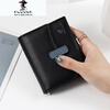 PLOVER wallet niche design 2025 new internet celebrity small fresh soft leather folding coin purse Korean women's wallet short blue