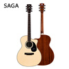 SAGA guitar spruce veneer SF700GC wood color 41 inches beginners folk guitar gift package teaching