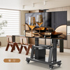TAZD TV mobile stand 55-100 inches TV large screen floor-standing all-in-one TV stand TV cart adapted to Hisense Skyworth Huawei and other video conferencing stands