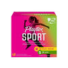 Playtex sports tampons mixed pack 48 pcs/box, regular 24 pcs + high flow 24 pcs, long tube sanitary napkin