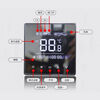 Air conditioning controller new ultra-thin central thermostat smart control panel water fan fan coil three-speed LCD switch 818 black
