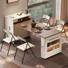 Micro Art 2025 new sideboard island table dining table and chairs integrated household retractable and foldable small apartment bar guide inverted dining table retractable and foldable island table (with tea)