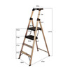 Werner ladder herringbone ladder aluminum alloy four-step folding ladder 1.6 meters with tool drag 234T-3CN