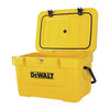 DeWalt 25-quart rotary molded cooler, yellow