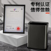 KUK410 stainless steel trash can large living room kitchen bathroom hotel office trash can double bucket 15L black titanium