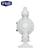 FGO pneumatic diaphragm pump high performance engineering plastic F46 flange model DN40 flow rate 10m3/h EGQBY-40SFF