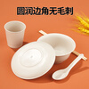 SHUANG YU disposable tableware five-piece set * 20 servings bowls, chopsticks, cups, plates and spoons outdoor picnic individually packaged