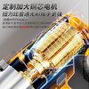 Aired German lithium electric wrench rechargeable drill impact wrench shelf wind cannon power tool creation model two batteries and one charger