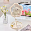 Jingdong Logistics ins flower makeup mirror girl's heart rotatable desktop desktop makeup mirror student dormitory portable makeup mirror flower mirror pink