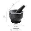 Sheli retro kitchen household grinder stone mortar manual garlic pounder masher pestle garlic masher granite pestle