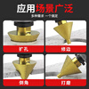 HUHAO diamond chamferer marble hole opener tile punch drill bit angle grinder conical dry grinding head hole expander