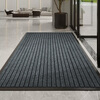 Jushiyi Seven Stripes Anti-slip Mat Thickened Wear-Resistant Striped Carpet Anti-slip, Oil-Absorbent, Dirty-Resistant Entry Elevator Floor Mat Seven Stripes Gray 80*120cm