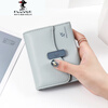 PLOVER wallet niche design 2025 new internet celebrity small fresh soft leather folding coin purse Korean women's wallet short blue