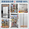 Midea large embedded 750-liter side-by-side door refrigerator ultra-thin zero embedded ultra-large capacity first-class energy efficiency variable frequency air-cooled frost-free BCD-750WKPZM (E) trade-in national subsidy