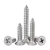 Tianli 304 stainless steel self-tapping screws cross countersunk head flat head screws extended KA wood screws M4*30 (100 pieces)