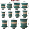 Flower pot plastic wholesale large balcony pothos small potted tray extra large gallon resin succulent pot + tray short and fat No. 1 diameter 15cm 10 pieces