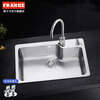 Franke sink large single tank kitchen 304 stainless steel dishwashing basin brushed dishwashing sink household sink package 304 large single tank + high throw faucet + soap liquid