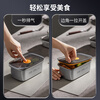 TAFUCO stainless steel crisper 316L food grade lunch box sealed lunch box storage lunch box refrigerator packaging with lid T5382
