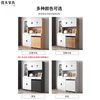Wen Yijia folding dining table and sideboard integrated storage cabinet modern simple tea cabinet living room cupboard storage cabinet length 80 including folding table particle board single door