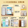CHIGO 128-liter double-door refrigerator household small first-class energy efficiency refrigerated freezer small refrigerator rental dormitory office two-door power-saving fresh-keeping quick-frozen old-for-new 128DW purification and deodorization