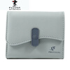 PLOVER wallet niche design 2025 new internet celebrity small fresh soft leather folding coin purse Korean women's wallet short blue