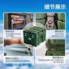 Jingshi Trolley Box Rotational Box Supplies Box Precision Instrument Box Airdrop Box Green Emergency Rescue Equipment Box Wheeled Rotational Molded Box Small 600*500*420mm