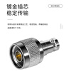 Jiudingxin BNC adapter RF coaxial adapter RF extension connector BNC female to N-type male straight head 1 BNC/N-KJ