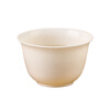 Disposable tea bowl, tea cup, rice husk Kung Fu tea cup, small food grade for home use, cup holder + high transparency air cup, one bag (50 pieces) 65 100mL or less