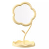 Jingdong Logistics ins flower makeup mirror girl's heart rotatable desktop desktop makeup mirror student dormitory portable makeup mirror flower mirror pink