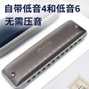 Kongsheng (KONGSHENG) 12-hole C-key diatonic blues harmonica for beginners, children, adults, professional performance grade EZ-12 silver