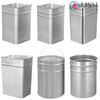 Customized iron sheet stainless steel indoor and outdoor large-capacity trash can liner peel box galvanized round square special-shaped inner bucket galvanized square bucket 17 17 32