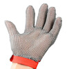 304 Steel Ring Welded Steel Wire Gloves Anti-cutting Anti-cut Fish Killing Five Finger Metal Oyster Chainmail Gloves Five Finger Style---Single Price---Usable for both left and right hands XS