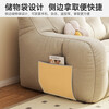 Lazy sofa, small apartment fabric sofa, double tatami for rentals, seating area, tatami for rentals, small double 115cm, off-white, thick and full filling