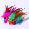 50 pcs 7 colors to choose diy colorful jewelry accessories feathers chicken feather dream catcher craft decorative feathers big red 1 pack (50 pcs)