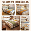 Kao Youth Solid Wood Children's Bed Modern Simple Cream Style Student Bedroom Furniture 128#1.5m Bed + Mattress