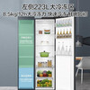 Haier refrigerator double door 616 liter large capacity refrigerator household side-by-side refrigerator first-class energy efficiency variable frequency large capacity ultra-thin household refrigerator air-cooled and frost-free black gold purification + free package installation BCD-616WGHSSEDC9