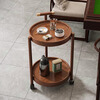 Shadow mahjong table, coffee table, tea cabinet, chess and card room special small side table for playing cards, movable tea table with wheels, trolley, disc side table/removable - second floor (with armrests)