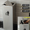 Suitable for square stainless steel hotel trash cans, lobby vertical swing lids, large size round outdoor barrels, office and commercial use, extra large square flip lids 33*33*73