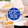 Large-capacity rectangular kitchen commercial fresh-keeping box plastic storage box refrigerator special food-grade transparent sealed box commercial thick and high maximum size 15 liters enhanced version single piece