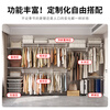 Gemet 0.7m wardrobe bedroom household wardrobe steel metal wardrobe steel frame structure all steel plate shelf type wardrobe 0.7m D type