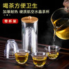 Yuling disposable tea cup Kung Fu tea aviation cup thickened heat-resistant plastic tea cup high-end tea cup with storage box holder 60ml tea cup 576 pcs