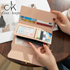 Casa-kupsCK wallet women's 2025 Chinese Valentine's Day card bag coin purse all-in-one handbag female small bag hand long wallet pink