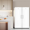 Haier upright freezer household first-class energy efficiency does not require frequent defrosting 290/335 small fully refrigerated single-door refrigerator drawer-type breast milk side door large capacity appliance subsidy 290 liters independent ice making room 6-story height 1.7 meters丨air-cooled dual frequency conversion