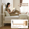 Quanyou Home French cream style solid wood high bed master bedroom household panel bed 1.8m x 2m double bed