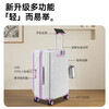 Side-opening lid suitcase, new multi-functional trolley case with open deep compartment, large capacity boarding case, password box, suitcase, Violet 24 inches