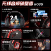 Siberia (XIBERIA) K03S Tinker Bell same style 2.4G wireless gaming headset Bluetooth wired four-mode computer e-sports chicken headset power visualization fps listening and sound positioning K03S Samurai Black