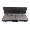 An Junsheng Aluminum alloy box portable suitcase instrument box equipment box tool box glove box accessories box long box This model does not support customization Black 62.5*18.5*11 cutting cotton